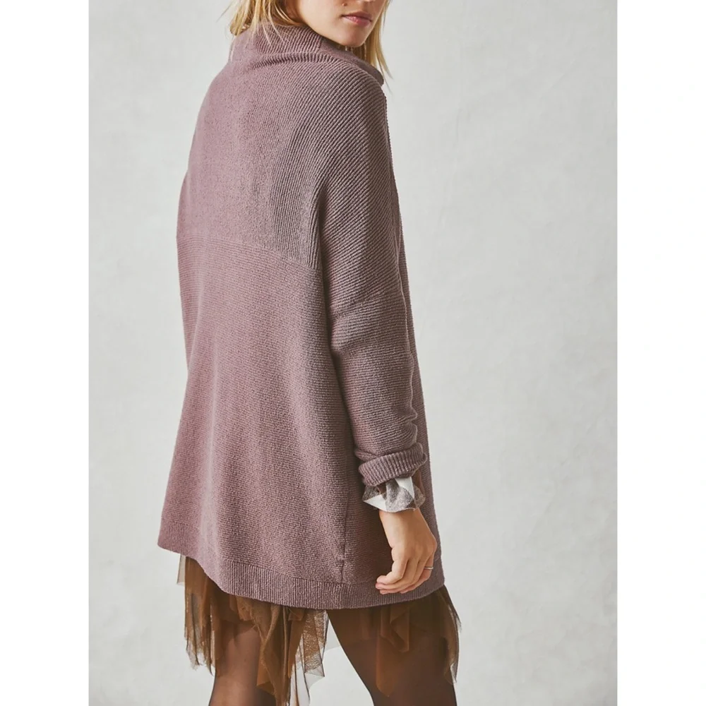 Free People Ottoman Slouchy Tunic Nutmeg M - Picture 4 of 15